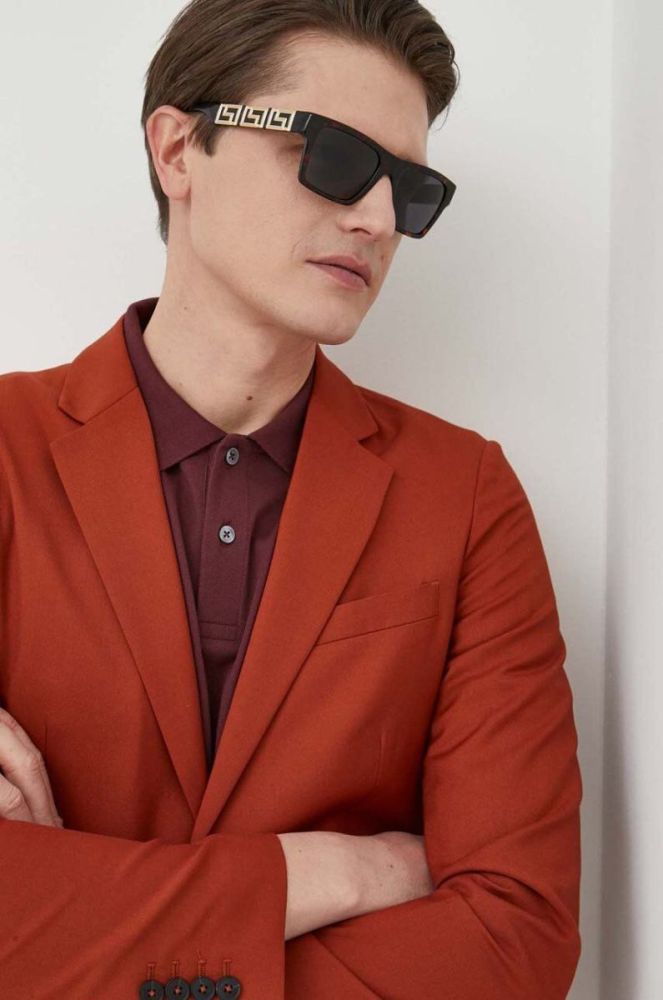 Сонцезахисні окуляри Versace чоловічі колір коричневий (3228695) фото 7