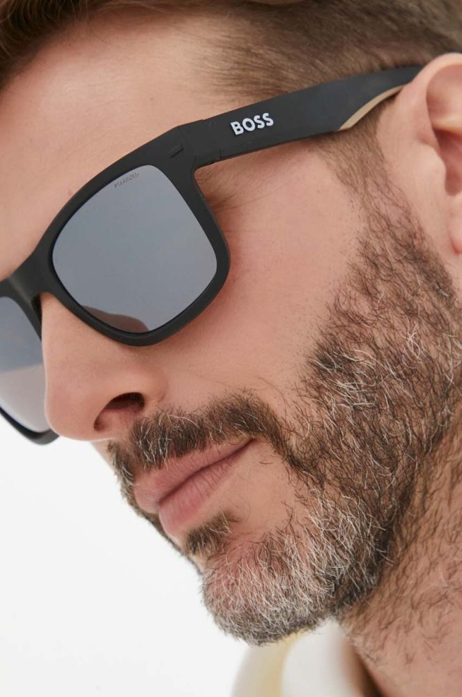 Сонцезахисні окуляри BOSS чоловічі колір чорний (3268630)