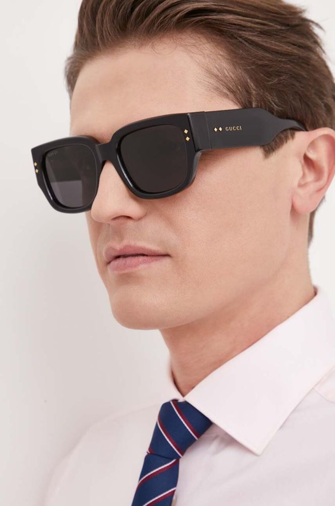 Сонцезахисні окуляри Gucci чоловічі колір чорний (3166049)