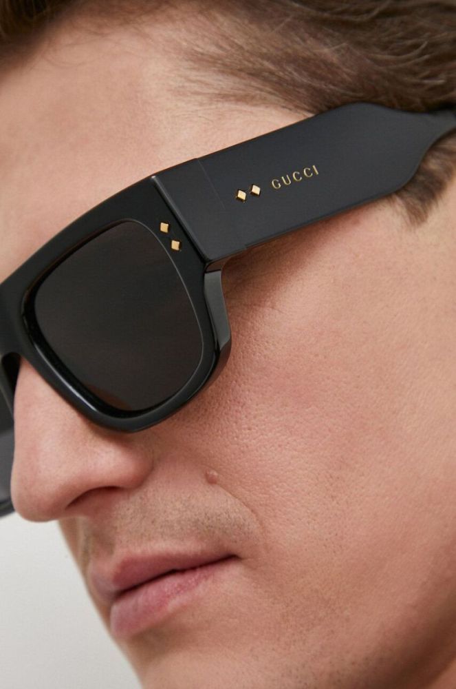 Сонцезахисні окуляри Gucci чоловічі колір чорний (3166051) фото 6