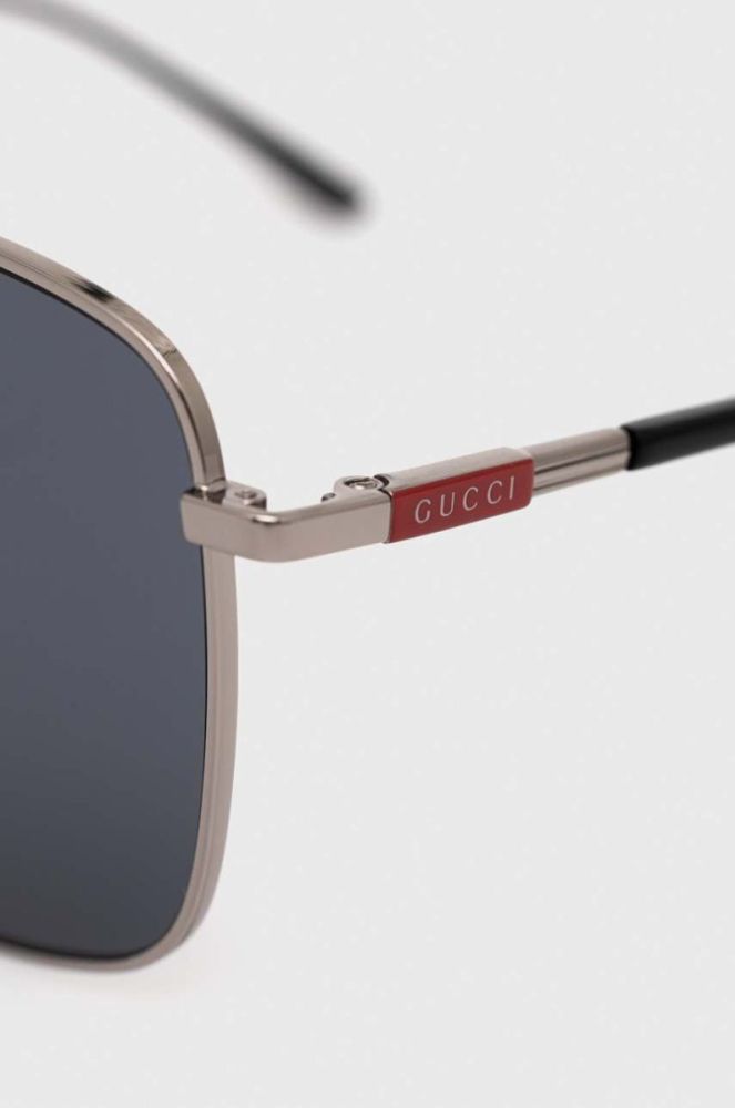 Сонцезахисні окуляри Gucci чоловічі колір сірий (3169297) фото 5