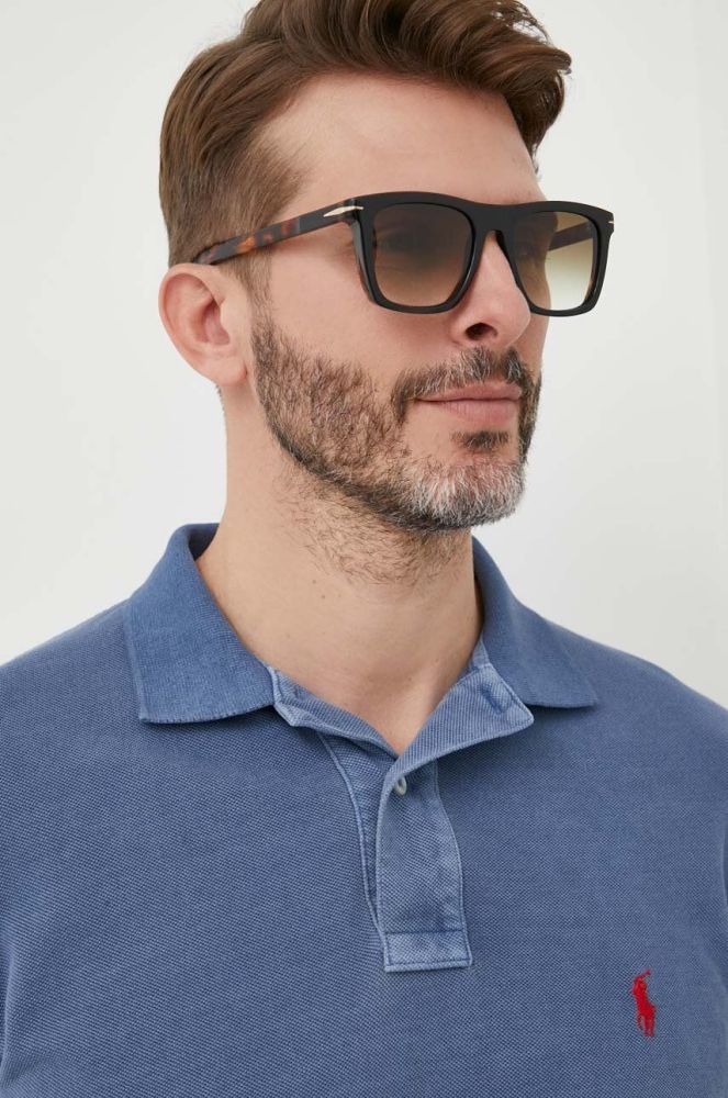 Сонцезахисні окуляри David Beckham чоловічі колір чорний (3253421)