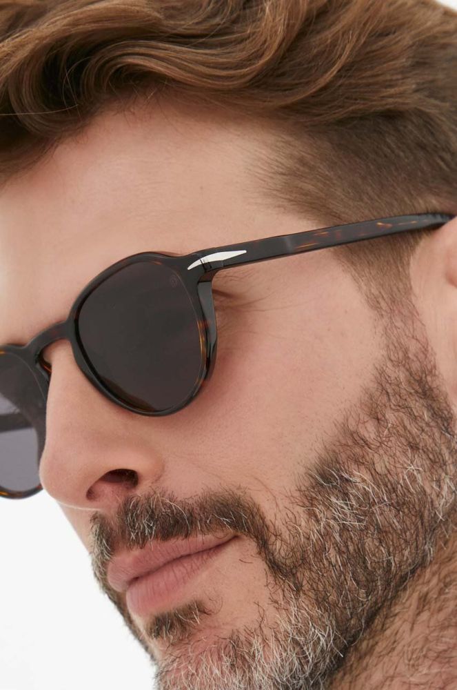Сонцезахисні окуляри David Beckham чоловічі колір коричневий (3253422)
