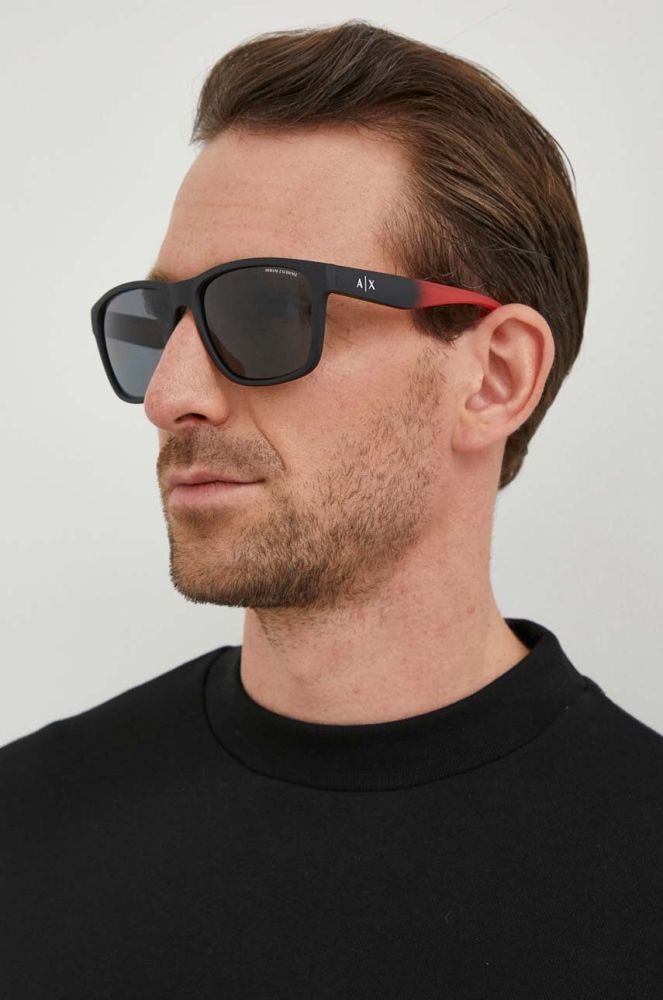 Сонцезахисні окуляри Armani Exchange чоловічі колір сірий (3637601)