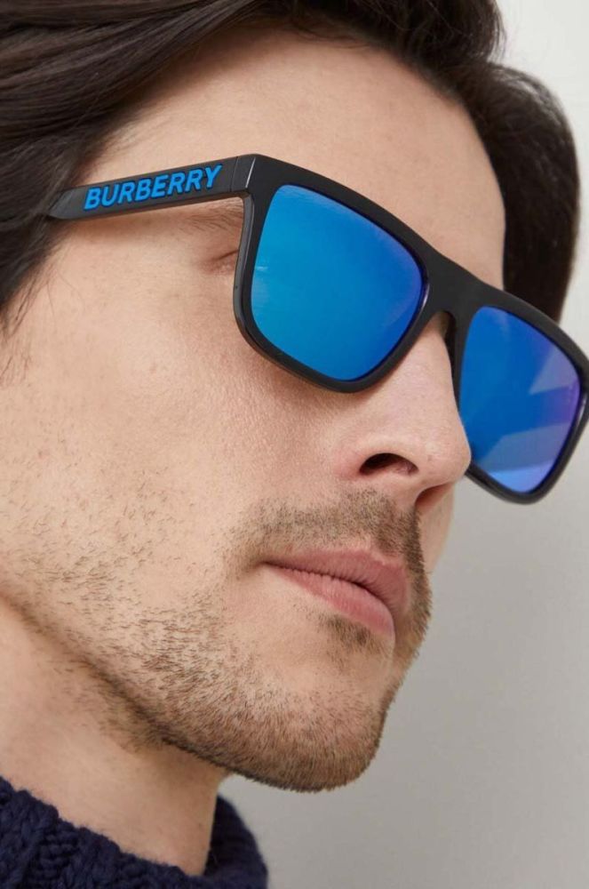 Сонцезахисні окуляри Burberry чоловічі колір чорний (3683343) фото 7