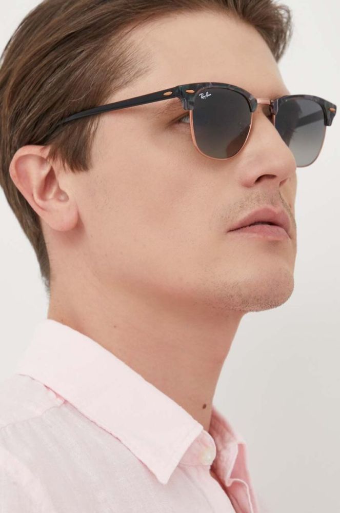 Ray-Ban - Окуляри Clubmaster колір чорний (796091) фото 9