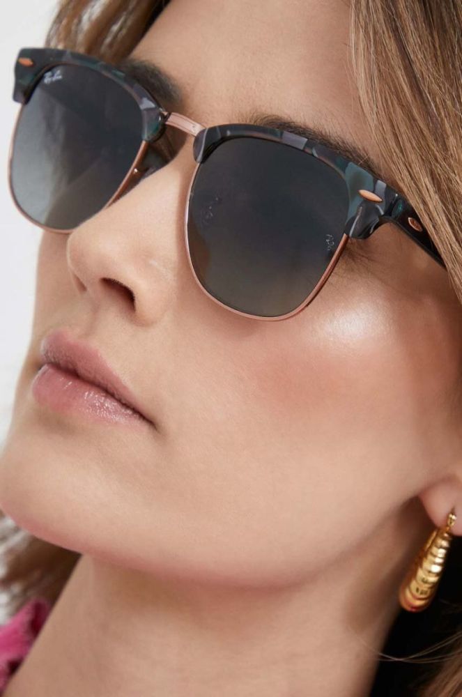 Ray-Ban - Окуляри Clubmaster колір чорний (796091) фото 10