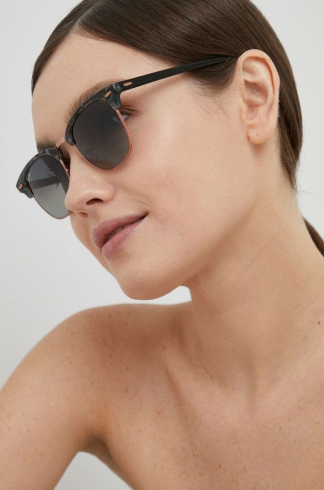 Ray-Ban - Окуляри Clubmaster колір чорний (796091) фото 6