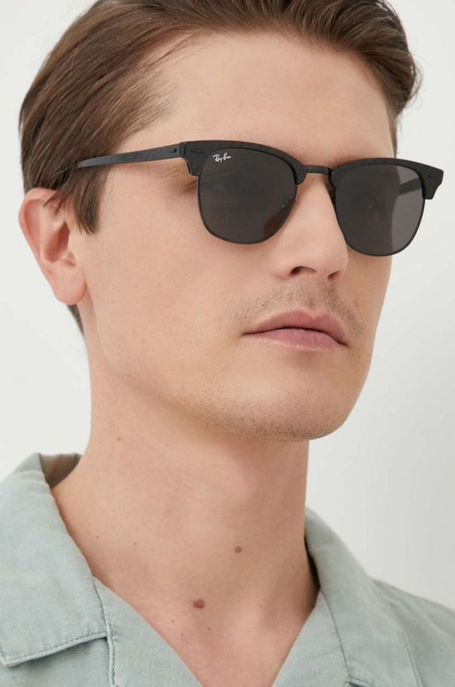 Ray-Ban - Сонцезахисні окуляри 0RB3016.1305B1.51 колір чорний фото 3