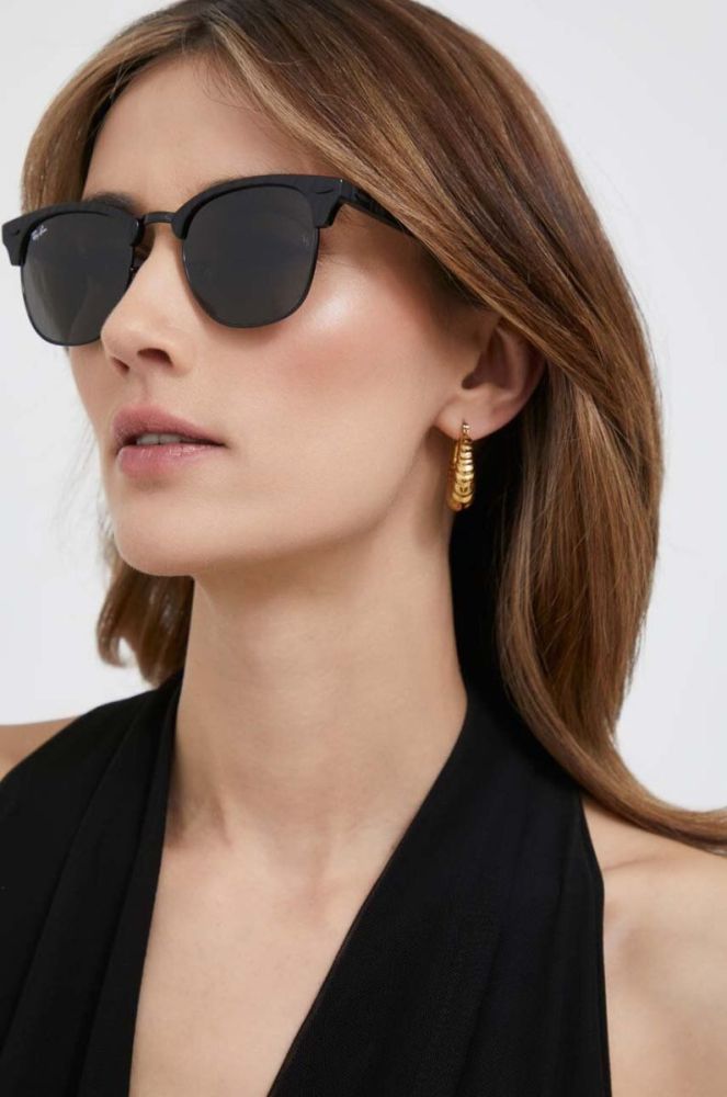 Ray-Ban - Сонцезахисні окуляри 0RB3016.1305B1.51 колір чорний фото 13