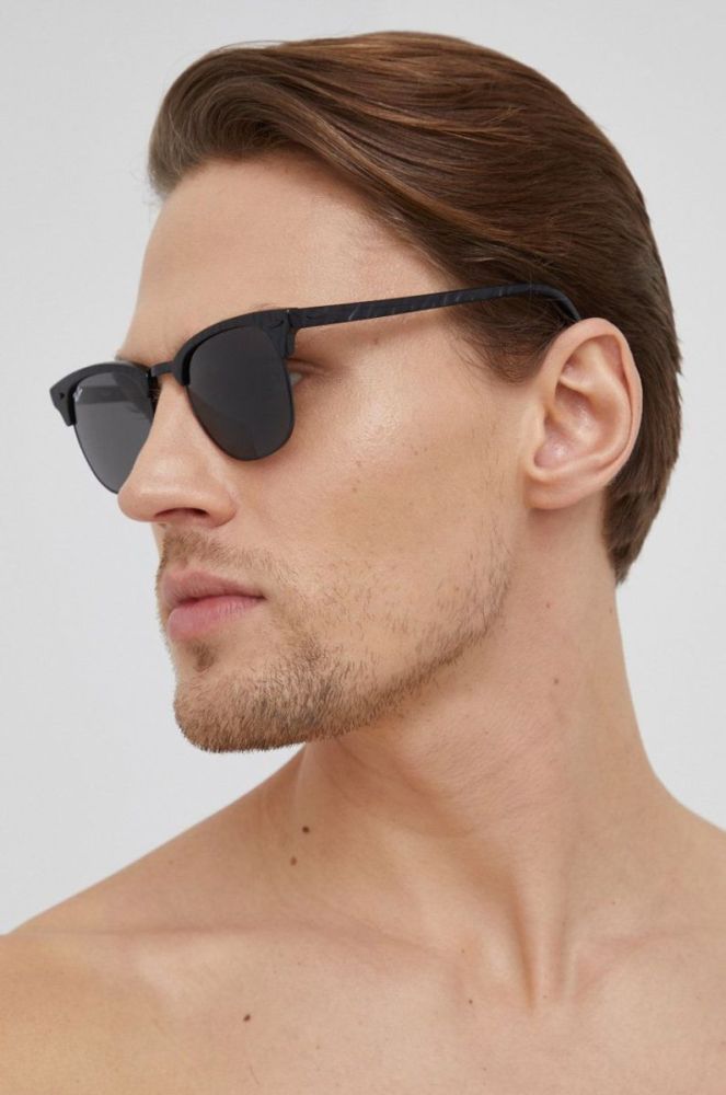 Ray-Ban - Сонцезахисні окуляри 0RB3016.1305B1.51 колір чорний фото 4