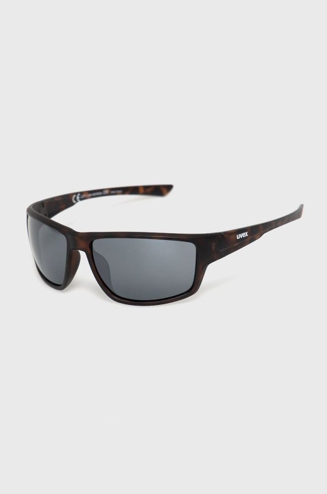 Сонцезахисні окуляри Uvex колір коричневий