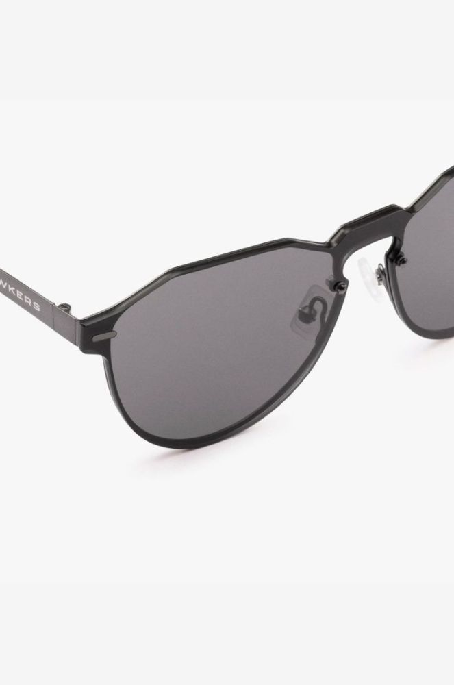 Hawkers - Сонцезахисні окуляри Gun Metal Dark Warwick колір чорний фото 4
