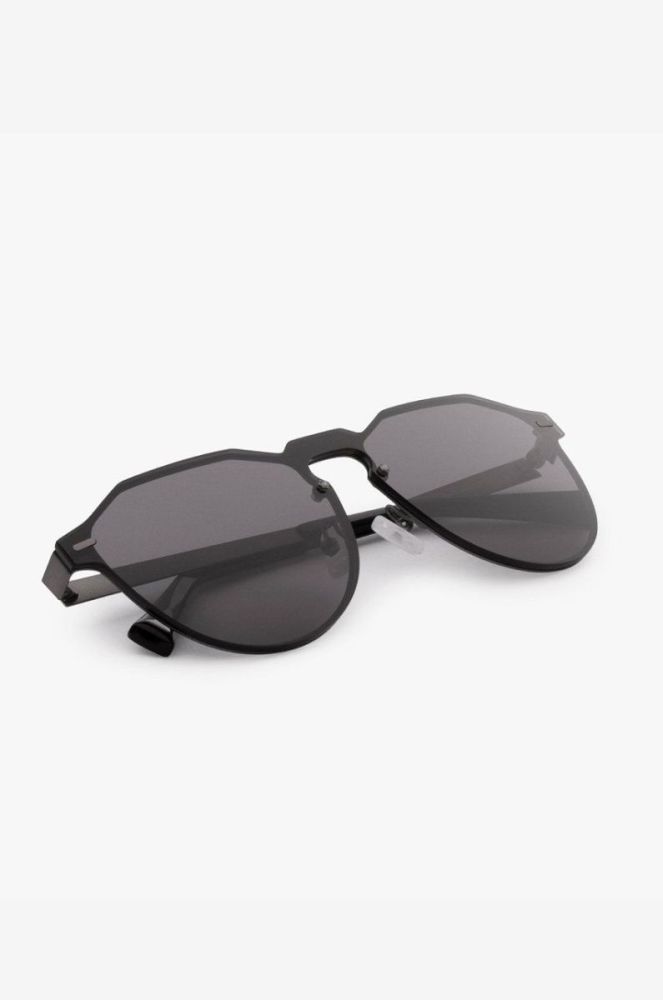 Hawkers - Сонцезахисні окуляри Gun Metal Dark Warwick колір чорний фото 5