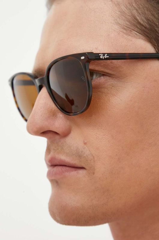 Сонцезахисні окуляри Ray-Ban колір коричневий фото 7