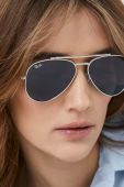 Сонцезахисні окуляри Ray-Ban колір срібний (2205220)