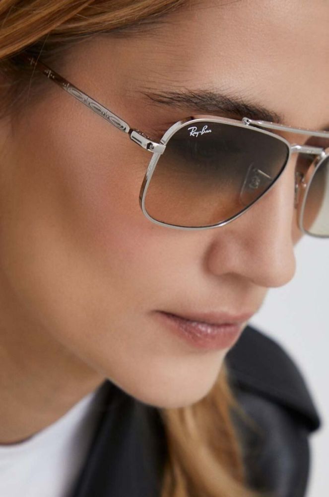 Сонцезахисні окуляри Ray-Ban колір срібний (2283586) фото 8