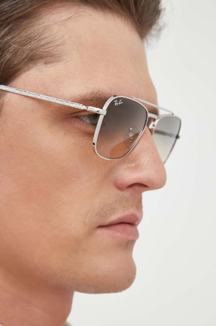 Сонцезахисні окуляри Ray-Ban колір срібний (2283586)