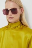 Сонцезахисні окуляри Alexander McQueen колір золотий (2477396)