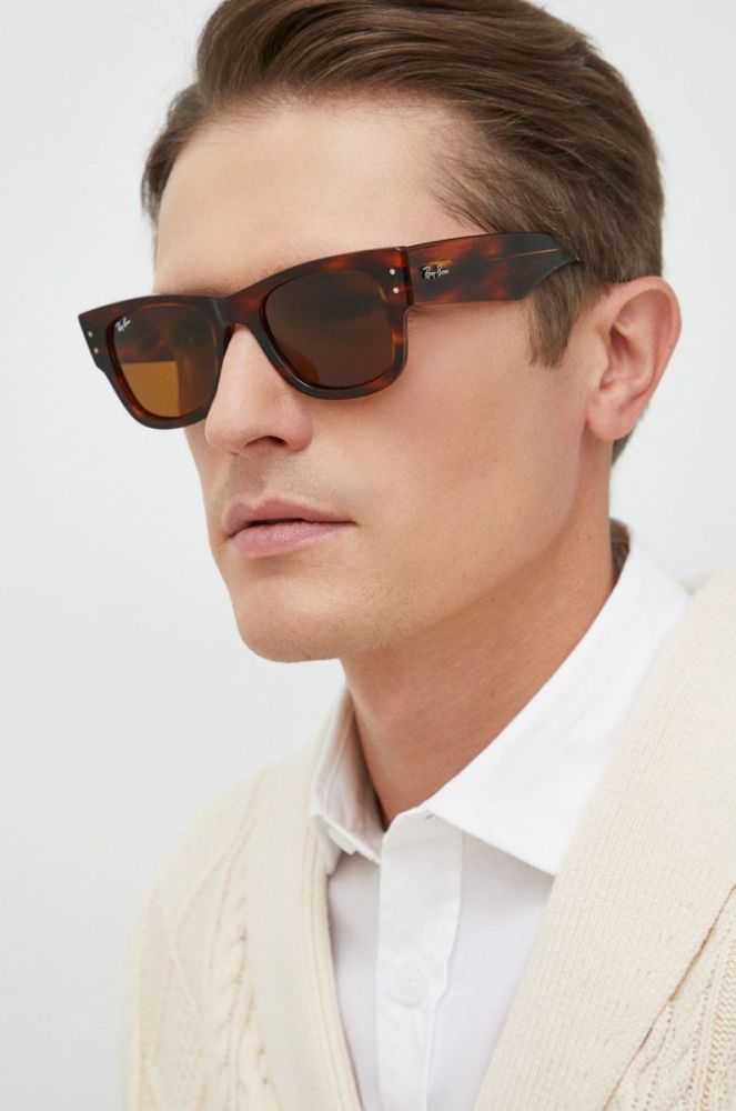 Сонцезахисні окуляри Ray-Ban колір коричневий (2764593) фото 8