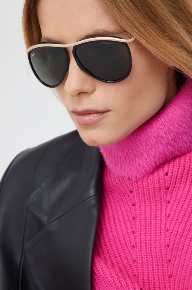 Сонцезахисні окуляри Ray-Ban колір золотий (2766841)