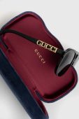 Сонцезахисні окуляри Gucci колір чорний