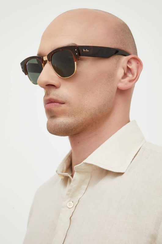 Сонцезахисні окуляри Ray-Ban колір коричневий фото 2