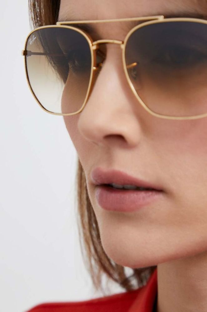 Сонцезахисні окуляри Ray-Ban колір золотий (3226971) фото 7