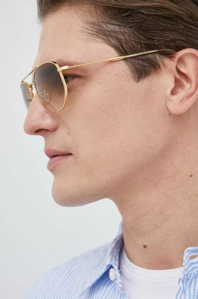 Сонцезахисні окуляри Ray-Ban колір золотий (3226971) фото 6