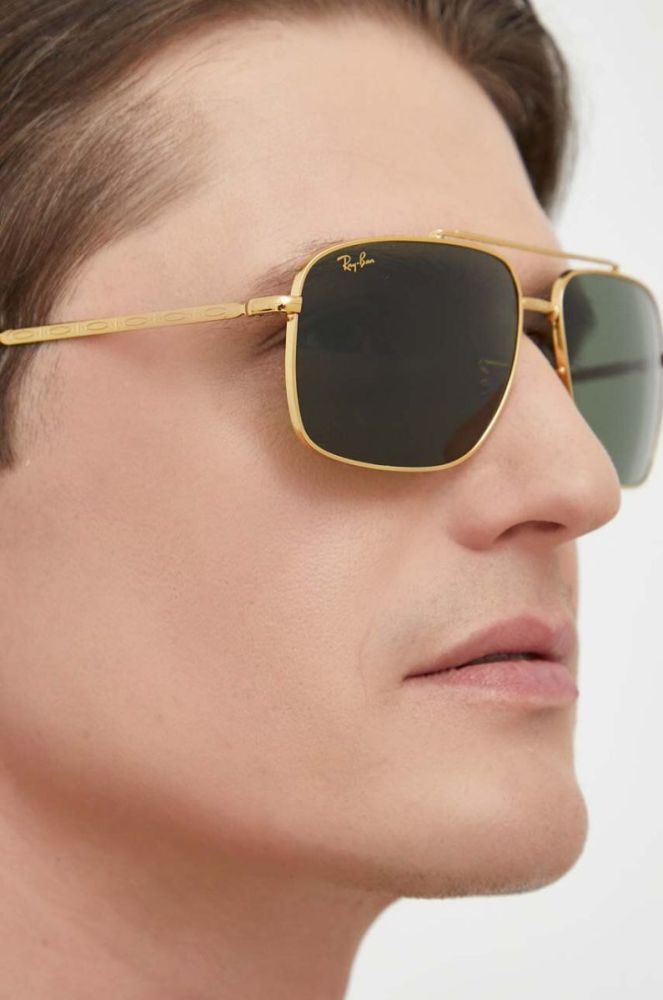 Сонцезахисні окуляри Ray-Ban колір золотий (3229672) фото 6