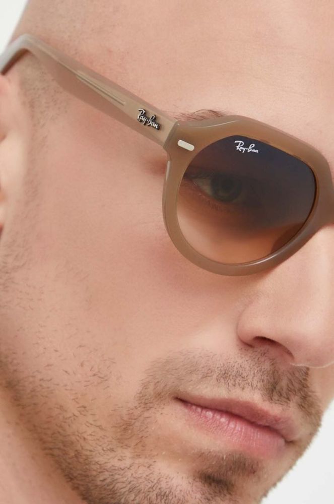 Сонцезахисні окуляри Ray-Ban колір бежевий (3256974) фото 6