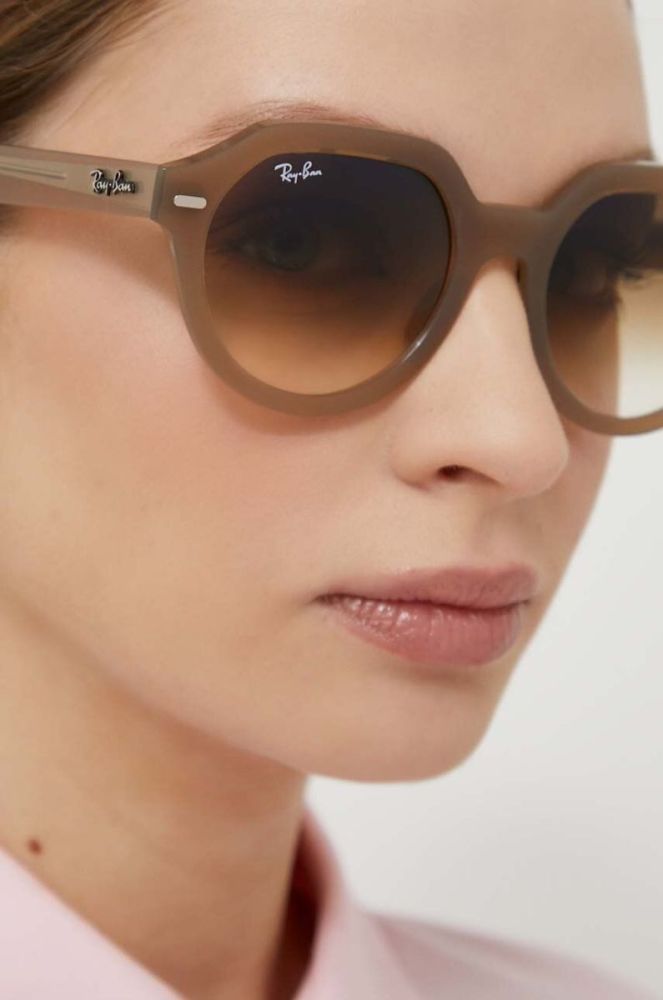 Сонцезахисні окуляри Ray-Ban колір бежевий (3256974) фото 7