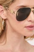Сонцезахисні окуляри Versace колір золотий