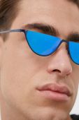 Сонцезахисні окуляри Emporio Armani колір блакитний