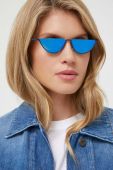 Сонцезахисні окуляри Emporio Armani колір блакитний