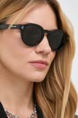 Сонцезахисні окуляри Burberry колір чорний Сонцезахисні окуляри Burberry колір чорний