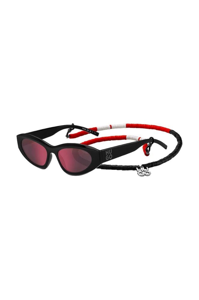 Сонцезахисні окуляри HUGO колір чорний (3686101)