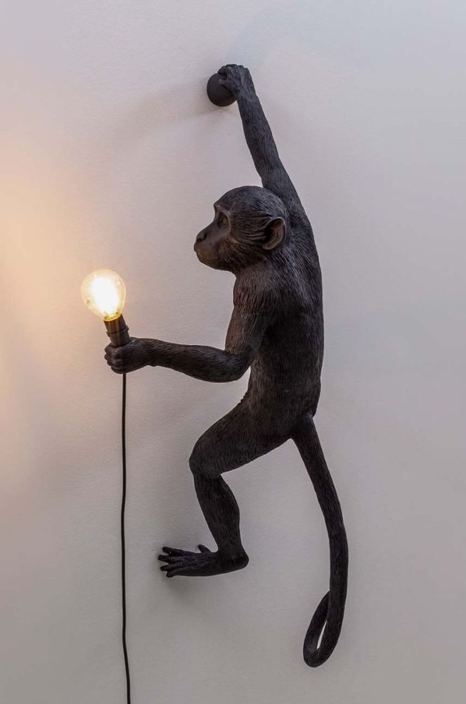 Настінна лампа Seletti The Monkey Lamp Hanging колір чорний (3611562) фото 4
