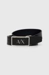 Шкіряний ремінь Armani Exchange чоловічий колір чорний (2833078)