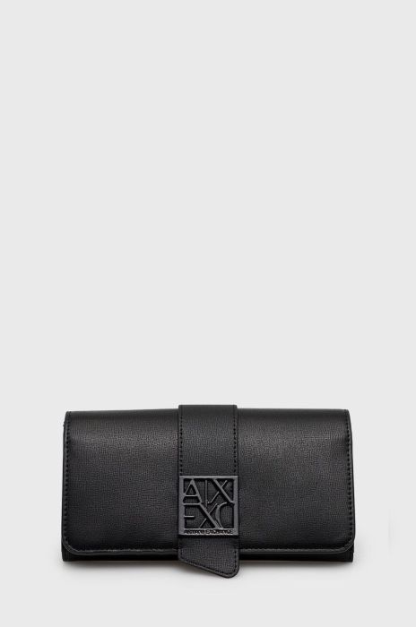 Гаманець Armani Exchange жіночий колір чорний (1836588)