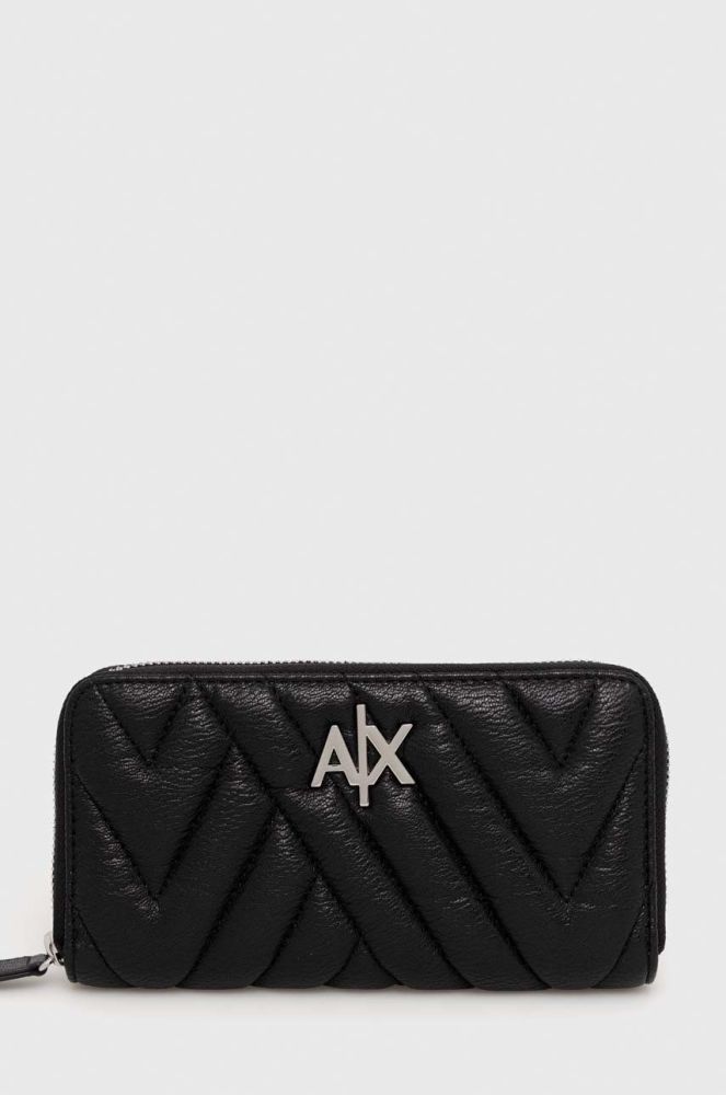 гаманець Armani Exchange жіночий колір чорний