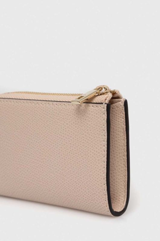 Шкіряний чохол для ключів Furla колір бежевий фото 2