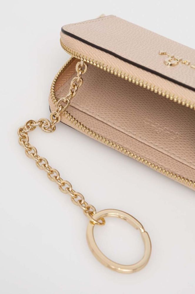 Шкіряний чохол для ключів Furla колір бежевий фото 3