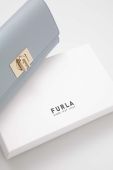 Шкіряний гаманець Furla жіночий колір блакитний (3305670)