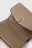 Шкіряний гаманець Furla жіночий колір бежевий (3305671)