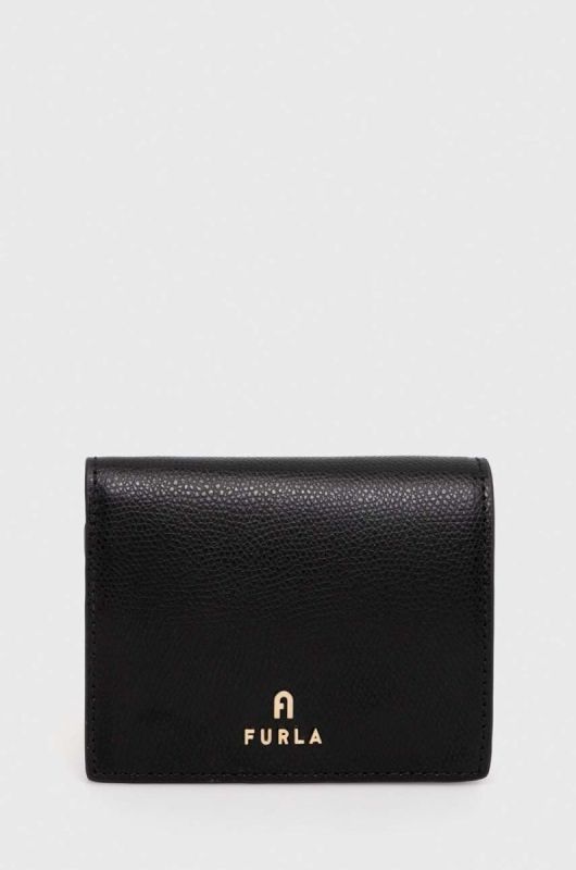 Шкіряний гаманець Furla жіночий колір чорний (3296313)