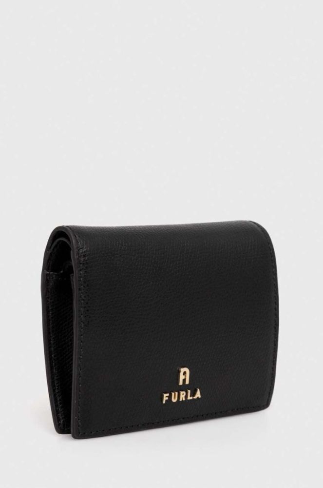 Шкіряний гаманець Furla жіночий колір чорний (3296313) фото 2