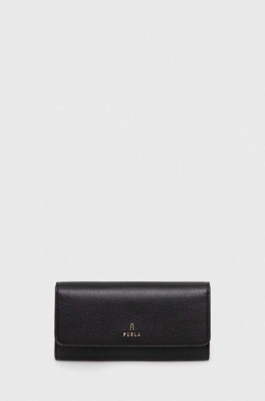 Шкіряний гаманець Furla жіночий колір чорний (3293474)
