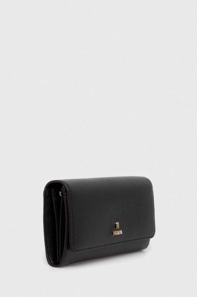 Шкіряний гаманець Furla жіночий колір чорний (3293474) фото 2