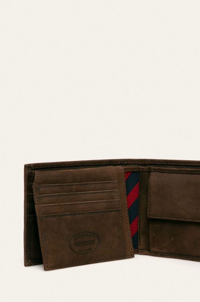 Tommy Hilfiger - Шкіряний гаманець колір коричневий (51039) фото 3